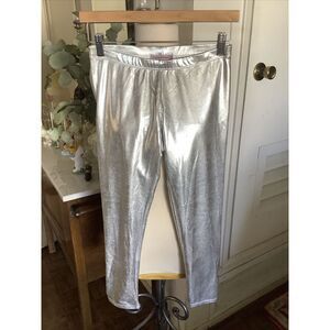 See You Monday Silver Leggings size Medium